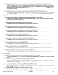 Form REV81 1015A Annual Tax Performance Report for Preferential Tax Rates/Credits/Exemptions/Deferrals Worksheet - Washington, Page 7