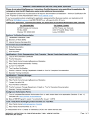 Instructions for DSHS Form 10-410 Adult Family Home License Application - Washington, Page 4