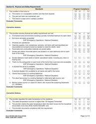 DSHS Form 10-649 Children&#039;s State Operated Living Alternatives (Sola) Certification Evaluation - Washington, Page 4