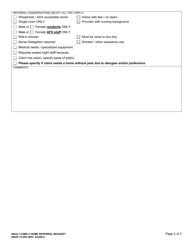 DSHS Form 15-559 Adult Family Home Referral Request - Washington, Page 2