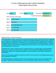 Sample Completed District Level Investment Justification Form - Tennessee, Page 2