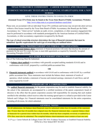 Form CSC-016 &quot;Evidence Necessary to Establish Financial Stability (Efs) for a New School&quot; - Texas