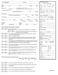 Form DLD6A Driver License/Id Card Application - Utah
