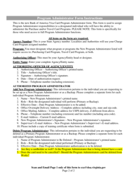 &quot;Purchase and Travel Card Program Program Administrator Form&quot; - Virginia, Page 2
