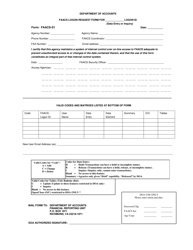 Form FAACS-S1 &quot;Faacs Logon Request Form&quot; - Virginia