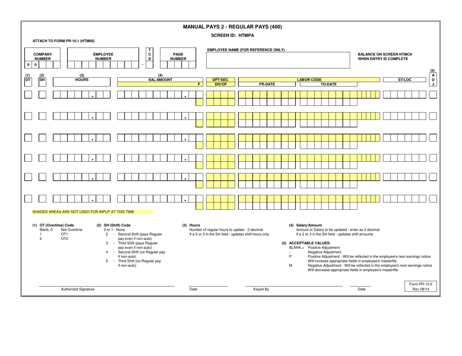 Form PR-10.2 Htmpa - Manual Pays 2 - Virginia, Page 1