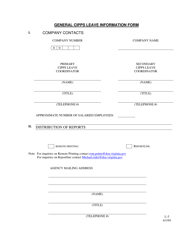 Form L-5 &quot;General Cipps Leave Information Form&quot; - Virginia