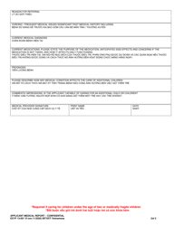 DCYF Form 13-001 Applicant Medical Report - Confidential - Washington (English/Vietnamese), Page 2