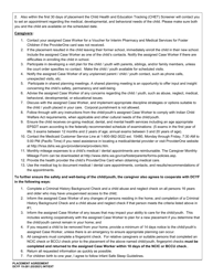 DCYF Form 15-281 Placement Agreement - Washington, Page 2