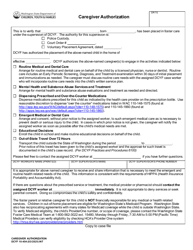 DCYF Form 15-281 Placement Agreement - Washington, Page 4