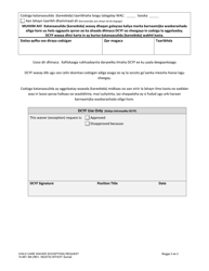 DCYF Form 15-961 Child Care Waiver (Exception) Request - Washington (Somali), Page 2