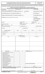 DD Form 250-1 &quot;Tanker/Barge Material Inspection and Receiving Report&quot;