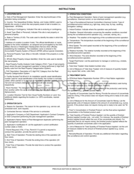 DD Form 1532 Pest Management Report, Page 2