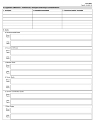 Form 2603 Star Kids Individual Service Plan (Isp) Narrative - Texas, Page 2