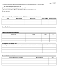 Form 2603 Star Kids Individual Service Plan (Isp) Narrative - Texas, Page 7