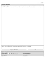 Form 3223 Licensed Chemical Dependency Counselor, Counselor Intern and Council on Sex Offender Treatment Complaint - Texas, Page 2