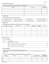 Form IMM5532 Relationship Information and Sponsorship Evaluation Form - Canada, Page 2