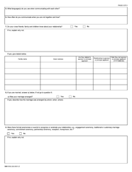 Form IMM5532 Relationship Information and Sponsorship Evaluation Form - Canada, Page 6
