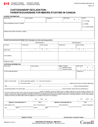 Form IMM5646 Custodian Declaration - Custodian for Minors Studying in Canada - Canada, Page 2