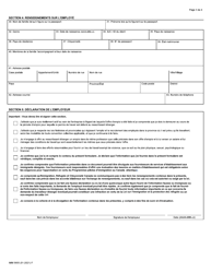 Forme IMM5650 Offre D&#039;emploi Presentee a Un Ressortissant Etranger - Programme Pilote D&#039;immigration Au Canada Atlantique - Canada (French), Page 3