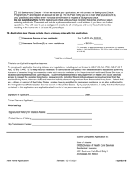 Application for License to Operate an Assisted Living Home - Alaska, Page 6