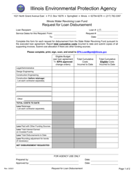Document preview: Request for Loan Disbursement - Illinois