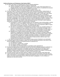 Form ENF-805.01 Health Facility/Peer Review Reporting Form - California, Page 2