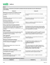 Form 1155A Determining Worker/Independent Operator Status - Retail Industry - Ontario, Canada, Page 6