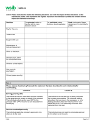 Form 1168A Determining Worker/Independent Operator Status Questionnaire - Logging Industry - Ontario, Canada, Page 5