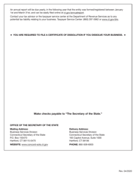 Certificate of Organization - Limited Liability Company - Domestic - Connecticut, Page 4