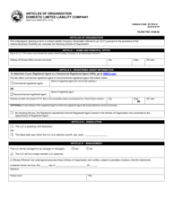 State Form 49459 Articles of Organization - Domestic Limited Liability Company - Indiana, Page 2