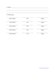 Family Meeting Agenda Template, Page 2
