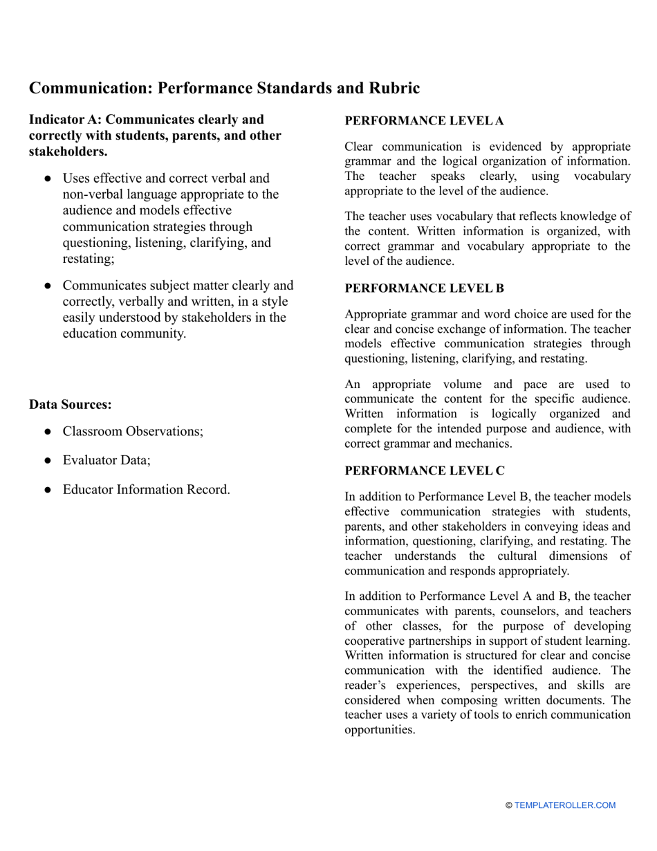 Teacher Evaluation Form for Administrators, Page 14