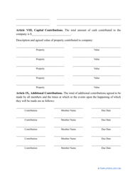 LLC Articles of Organization Form - Mississippi, Page 2