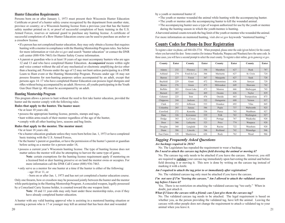Form PUB-WM-431 Deer Hunting Regulations - Wisconsin, Page 11