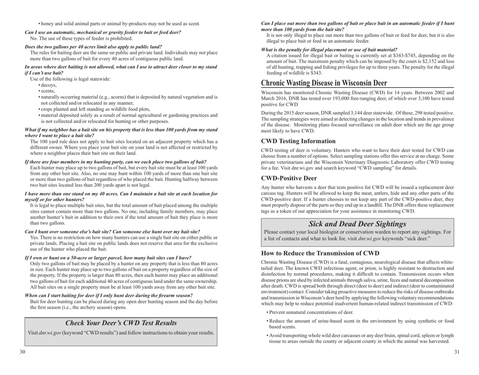 Form PUB-WM-431 Deer Hunting Regulations - Wisconsin, Page 16