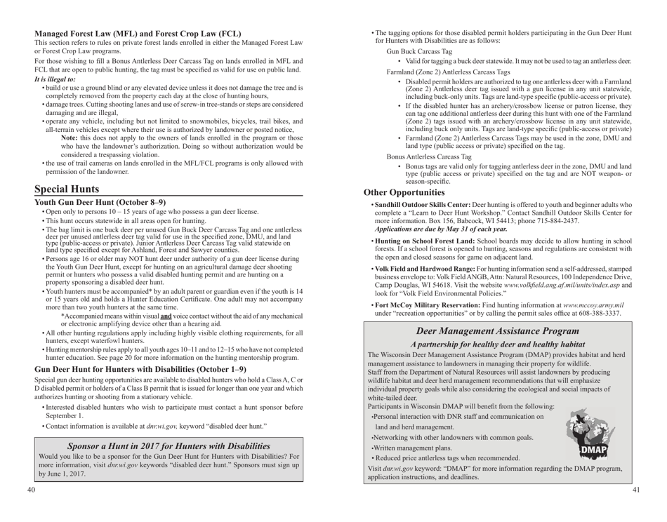 Form PUB-WM-431 Deer Hunting Regulations - Wisconsin, Page 21