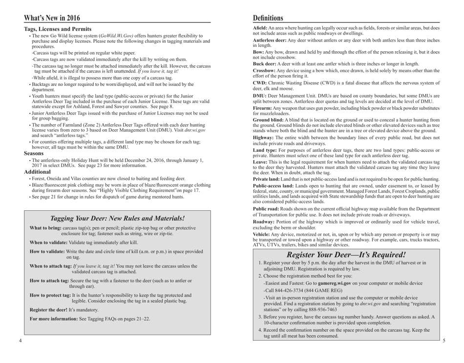 Form PUB-WM-431 Deer Hunting Regulations - Wisconsin, Page 3