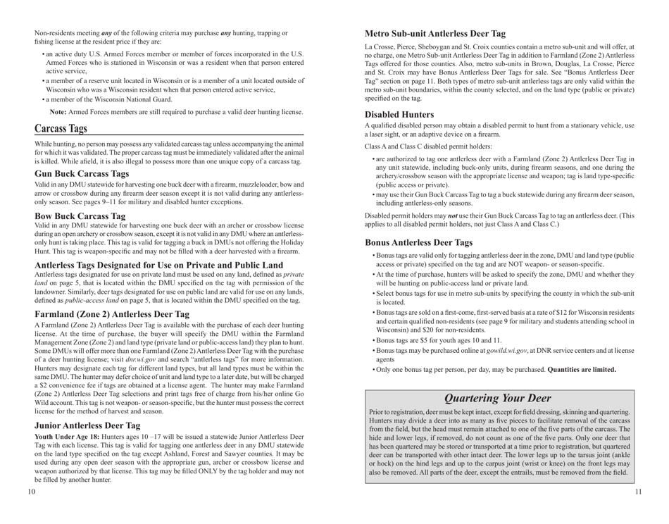 Form PUB-WM-431 Deer Hunting Regulations - Wisconsin, Page 6