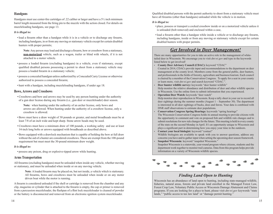 Form PUB-WM-431 Deer Hunting Regulations - Wisconsin, Page 8