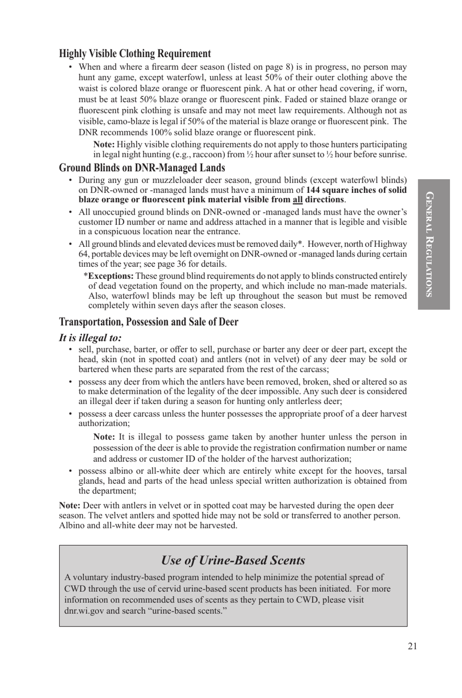 Form PUB-WM-431 Deer Hunting Regulations - Wisconsin, Page 22