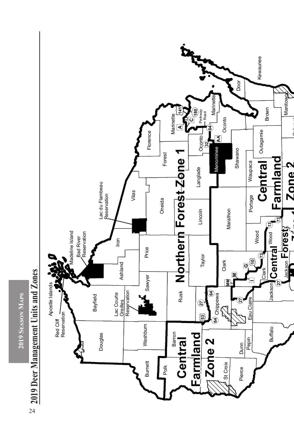 Form PUB-WM-431 Deer Hunting Regulations - Wisconsin, Page 25