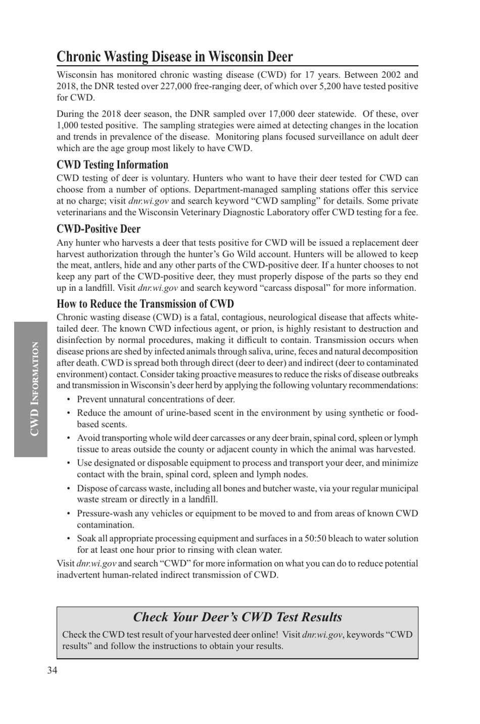 Form PUB-WM-431 Deer Hunting Regulations - Wisconsin, Page 35