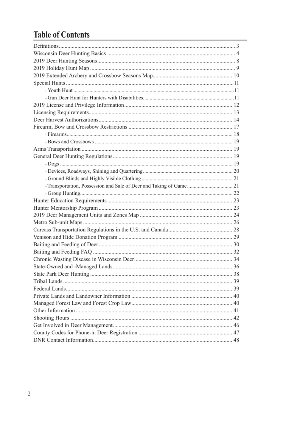 Form PUB-WM-431 Deer Hunting Regulations - Wisconsin, Page 3