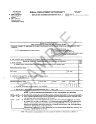 Document preview: Form SF100 Employer Information Report EEO-1