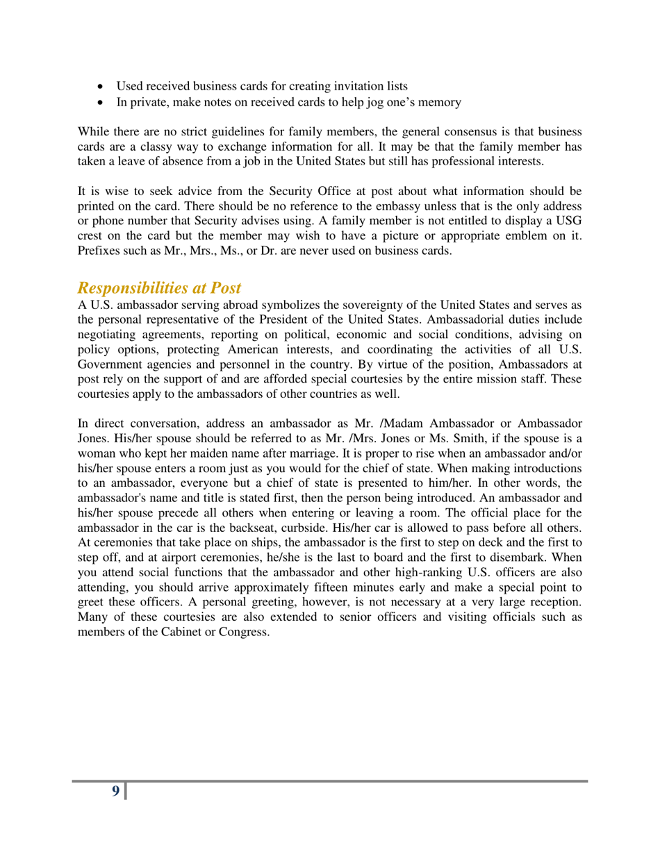 Protocol for the Modern Diplomat, Page 12