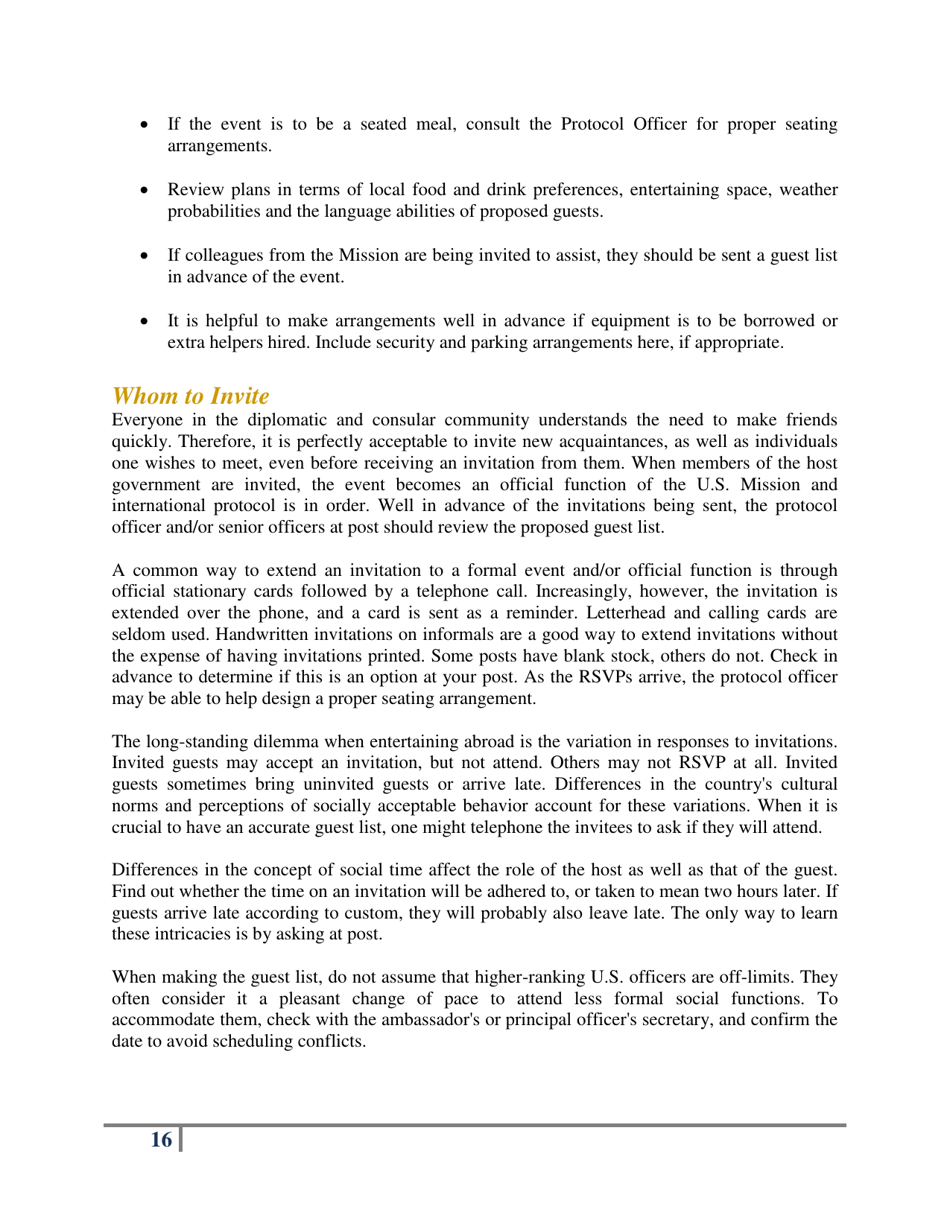 Protocol for the Modern Diplomat, Page 19