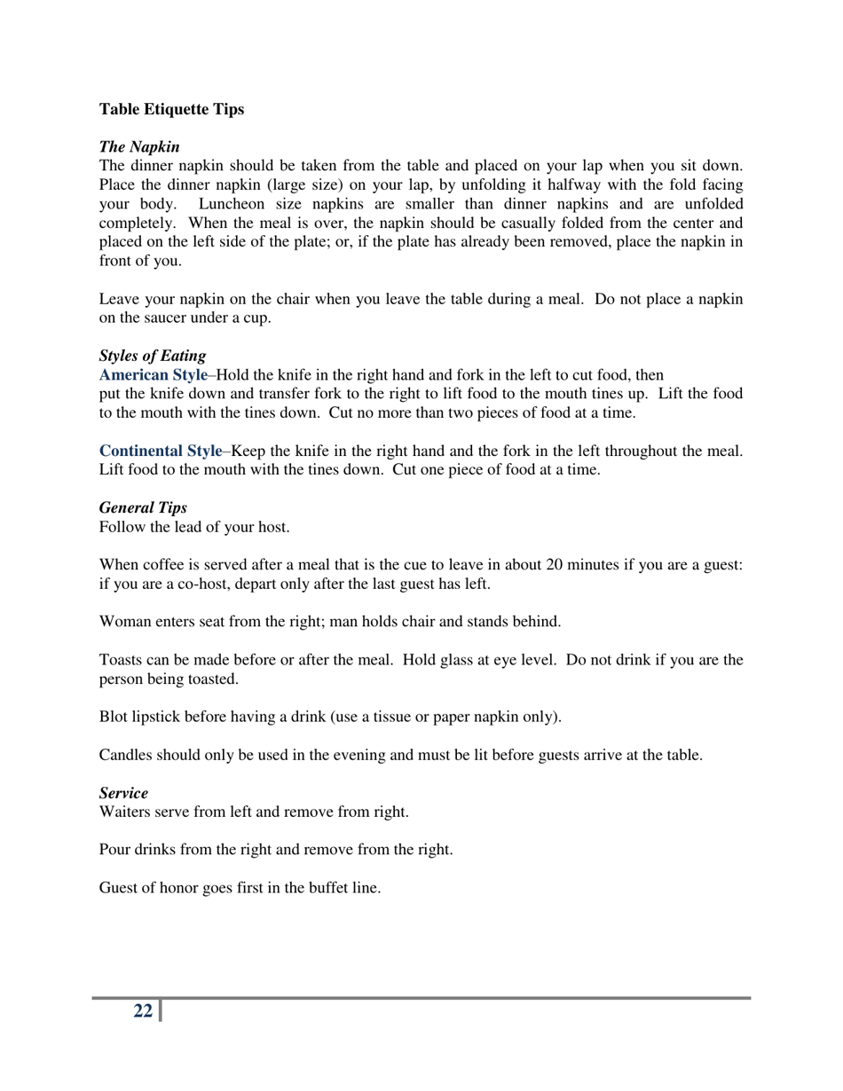 Protocol for the Modern Diplomat, Page 25