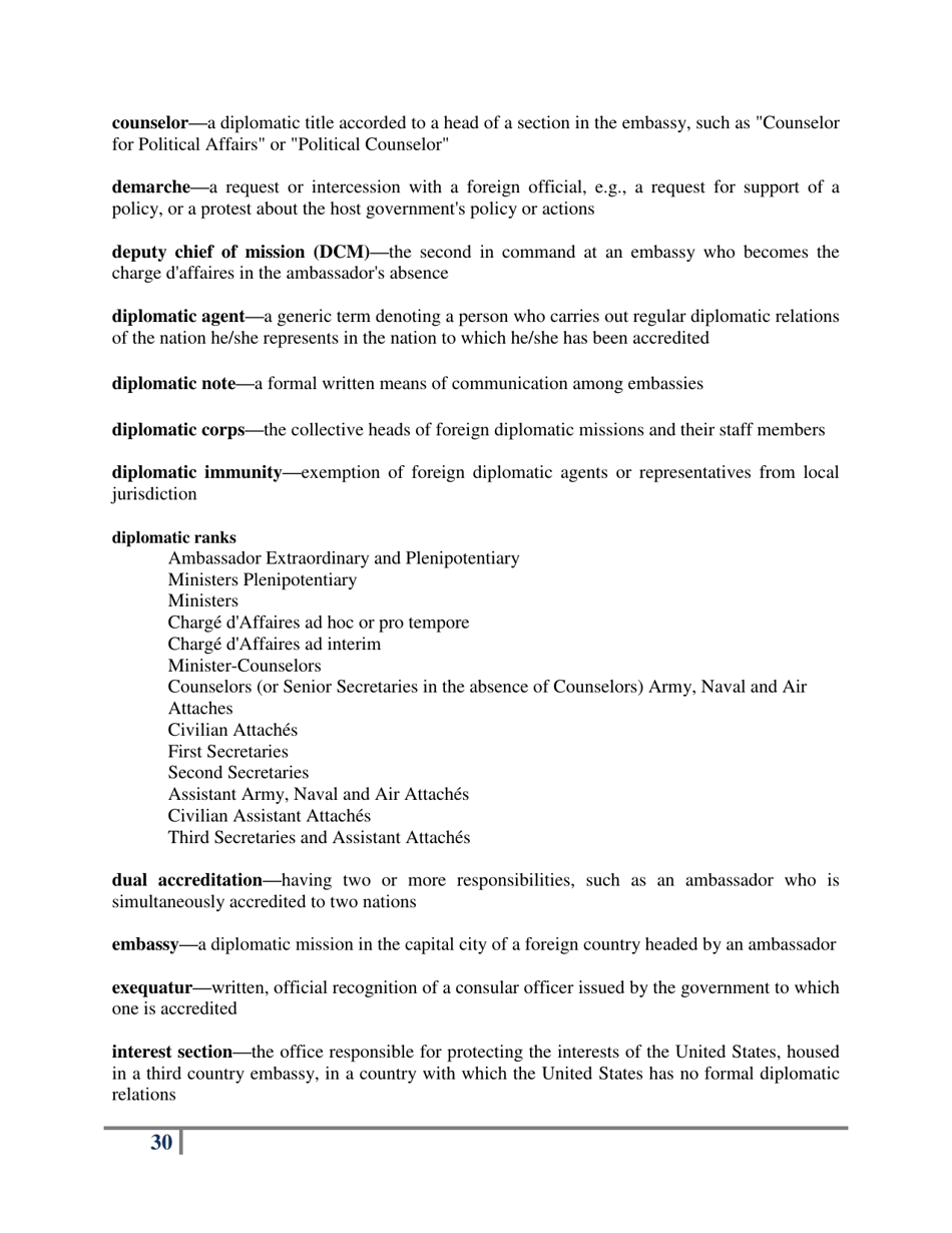 Protocol for the Modern Diplomat, Page 33