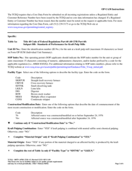 Form OP-UA30 (TCEQ-10079) Kraft, Soda, Sulfite, and Stand-Alone Semichemical Pulp Mill Attributes - Texas, Page 2